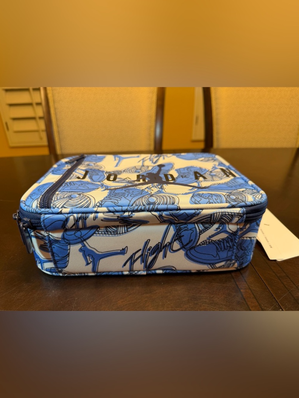 New Nike Air Jordan Insulated Lunch Box Blue White - Picture 4 of 12